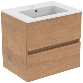 IDEAL STANDARD - Eurovit Skříňka s umyvadlem, 55x60x44 cm, 2 zásuvky, přírodní dub R0572Y8