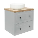 Koupelnová skříňka s umyvadlem Naturel Forli 60x53x46 cm šedá mat FORLI60GMD FORLI60GMD