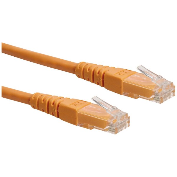 Roline 21.15.0921 RJ45 síťové kabely, propojovací kabely CAT 6 U/UTP 1.50 m oranžová nestíněný 1 ks