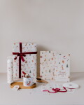Bella Rose Adventní svíčka Vánoční myšky, bílá barva, vosk