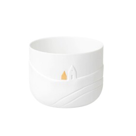 Räder Porcelánový svícen Snowy Day, bílá barva, porcelán