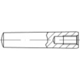 TOOLCRAFT 144740 kuželový kolík (Ø x d) 12 mm x 60 mm ocel 10 ks