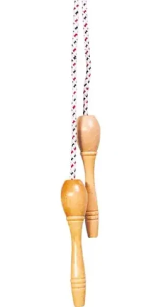 GOKI Švihadlo s lakovanými dřevěnými rukojeťmi se šroubem 240 cm / od 4 let (30106)