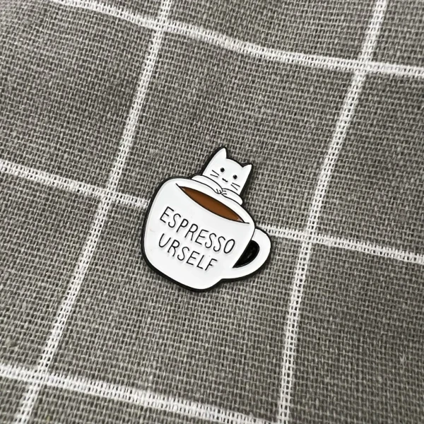 Pinarna.cz Espresso urself / Dej si espresso - bílá kočička