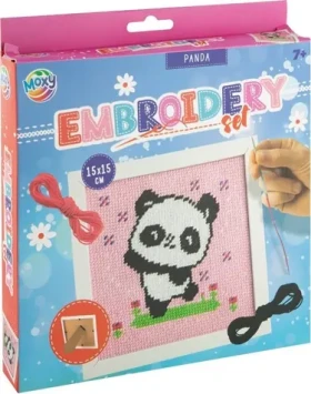 MOXY Vyšívání křížkovým stehem Panda