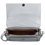 Stylová dámská koženková crossbody kabelka Wika, stříbrná
