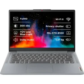 Lenovo IdeaPad Slim 3 14AMN8 šedá / Notebook / 14" FHD IPS / AMD Ryzen 5 7520U / 16GB / 512GB SSD / W11H (82XN00A0CK)