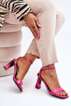 Patentované sandály na podpatku Fuchsie Owen 38