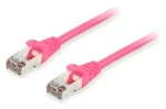 Equip růžová / Patch kabel / Cat 6A S/FTP / 1,5 m / AWG 26 / PoE+ (606912)