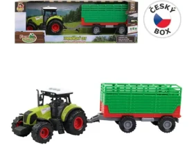 MaDe 07212 Traktor s přívěsem, se zvukem a světlem