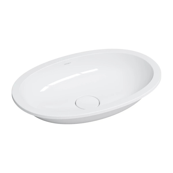 OMNIRES - SHELL M+ zápustné umyvadlo 54 x 34 cm, bílý lesk SHELL540UPBP