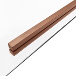 REA/S - Sprchový kout SOLAR - Copper Brush 90x90 Se sprchovou vaničkou Savoy black KPL-96015