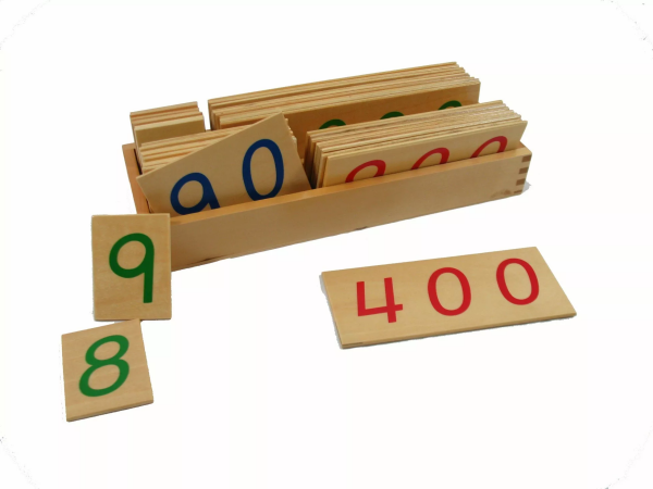 Moyo Montessori Moyo Montessori Velké dřevěné karty s čísly 1-9000