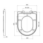 Mereo WC závěsné, RIMLESS, 530x355x360, keramické, vč. sedátka CSS124 VSD81S2