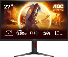 27" AOC Gaming C27G4Z2 černá / Fast VA / 1920x1080 / 260Hz / HDMI + DP / VESA (C27G4Z2)
