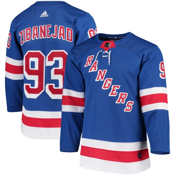 Adidas Pánský Dres New York Rangers #93 Mika Zibanejad adizero Home Authentic Player Pro Velikost: XL, Distribuce: USA