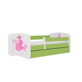 Dětská postel Babydreams+SZ+M zelená 80x180 Princezna 1