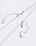 Maria Black Whirl Necklace Silver Silver