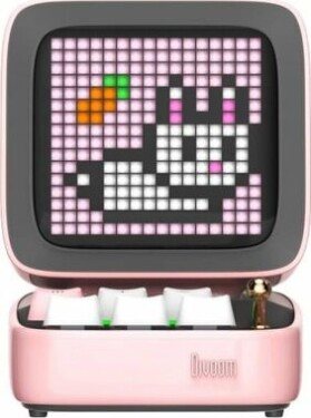 Divoom Dito Pro růžová / Přenosný reproduktor / 15W / Bluetooth 5.0 / RGB (6958444603919)