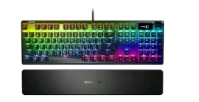 SteelSeries Apex 7 černá / mechanická klávesnice / Red Switch / červené podsvícení / DE layout (64637)