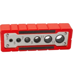 EXTOL PREMIUM 8801921 Vrtací vodící šablona, 3-5-7-9-11-13mm