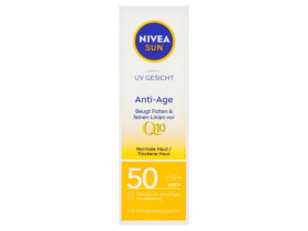 Nivea Sun Pleťový krém na opalování proti vráskám Q10 OF 50 50 ml