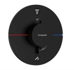 HANSGROHE - Sprchový set s termostatem pod omítku, s tělesem, průměr 26 cm, 3 proudy, matná černá SANI21HHH402