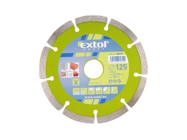 EXTOL-CRAFT Kotouč diamantový řezný segmentový 230x22.2 mm / suché řezání (EX108815)