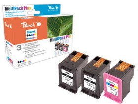 Peach Remanufactured HP62XL MultiPack Plus alternativní cartridge / HP Envy 5640 / OEM chip / 2x19+21ml / Multipack Plus (PI300-672)