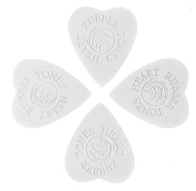 Timber Tones Rubber Tones Heart White Silicon 4-Pack
