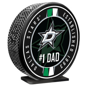 Mustang Puk Dallas Stars NHL 8" MEGA Puck #1 Dad Ribbon