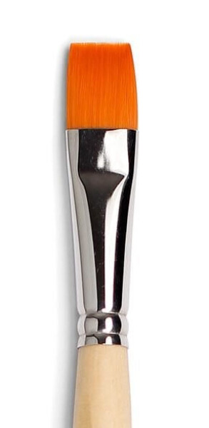 Štětec 708-2 plochý syntetický zlatý Tintoretto