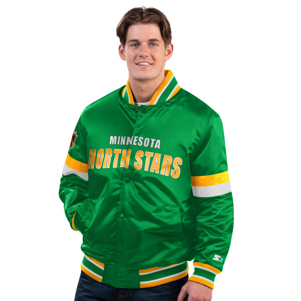 Starter Pánská bunda Minnesota North Stars NHL Vintage Dive Play Varsity Satin Jacket Velikost: L