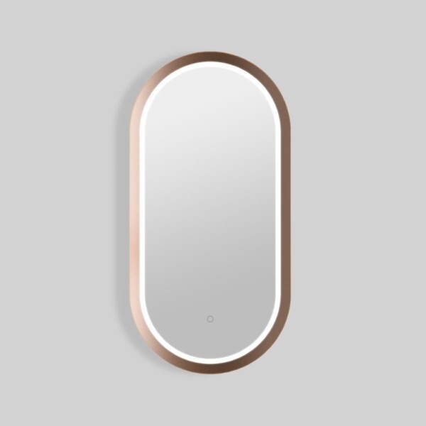 Zrcadlo se senzorem SAT Aurum 40x80 cm rose gold SATZAUR4080BRG SATZAUR4080BRG