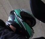 Integrální helma Xrc Loomis blk/trqs/dark green/wht - S / bílá