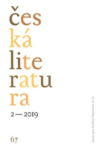 Česká literatura 2/2019