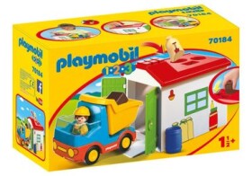 Playmobil® 1.2.3 70184 Vyklápěcí auto s garáží