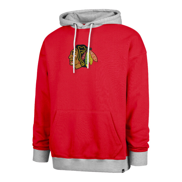 47 Brand Pánská mikina Chicago Blackhawks NHL ’47 Patch DROP SHOULDER Hood Velikost: M