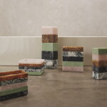 Ferm Living Podnos Mist Charcoal 10 x 15 cm, černá barva, pryskyřice