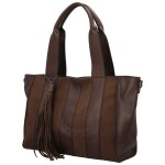 Trendy dámská koženková kabelka na rameno Marga, coffee