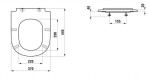 Laufen - Lua WC sedátko bez poklopu, bílá H8910840000001