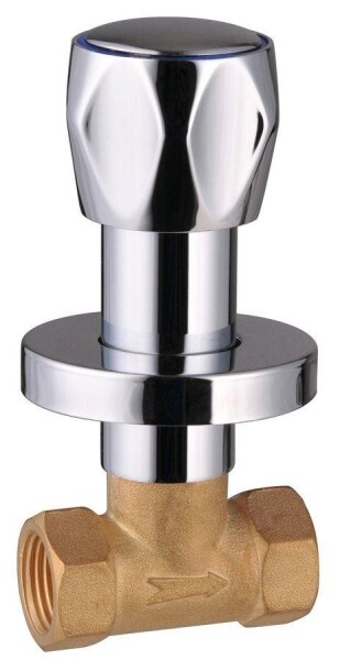 AQUALINE - Podomítkový uzavírací ventil 1/2", chrom VP621