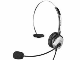 Sandberg USB Mono Headset Saver stříbrná / mono sluchátka s mikrofonem / USB / 1.5 m (326-14)