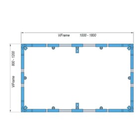 VILLEROY & BOCH - Příslušenství Instalační rám ViFrame pro vaničky z materiálu Quaryl od 1000x1000 mm U91412400