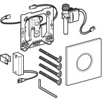 GEBERIT - Splachovací systémy Elektronické ovládání splachování pisoárů typ 01, bateriové napájení, chrom 116.031.21.5