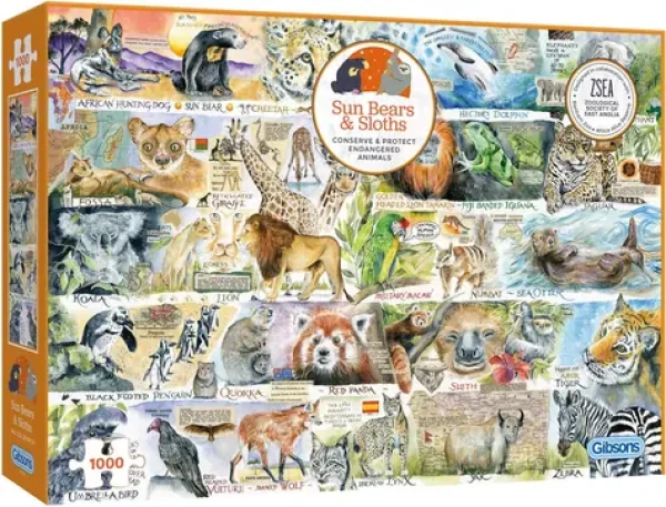 GIBSONS Puzzle Medvědi a lenochodi