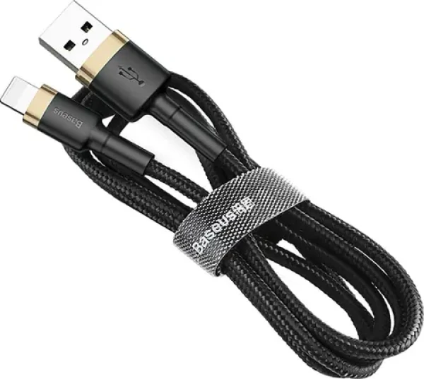 Baseus CALKLF-CV1 Kabel USB-A (M) - Lightning (M) 2 m černo-zlatá (CALKLF-CV1)