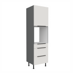 Vysoká skříňka pro vestavnou troubu Aria ANT 60 DPS-210 3S 1F - Premium Box Barva korpusu: Antracit, Barva dvířek: BL - Black AFM