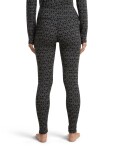 Dámské merino spodky ICEBREAKER Wmns Merino 260 Tech Vertex High Rise Leggings AlpGeo, Black/Snow/J velikost: L