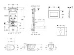 GEBERIT - Duofix Set předstěnové instalace, klozetu Oudee Vortex a sedátka softclose, tlačítko Sigma30, bílá/bílá mat SANI11CA3189B